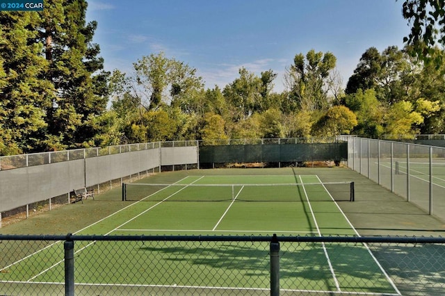 view of sport court