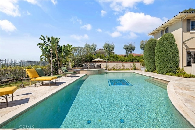 11755 Collar Ave, Tustin, CA 92782 - view of pool featuring a patio and an in-ground hot tub