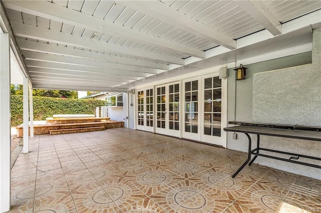 view of patio / terrace with french doors