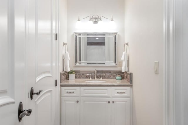 bathroom featuring vanity