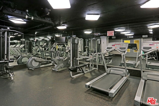 view of workout area