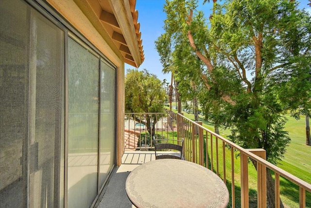 view of balcony