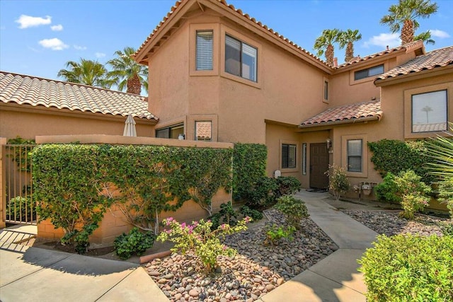 view of mediterranean / spanish house