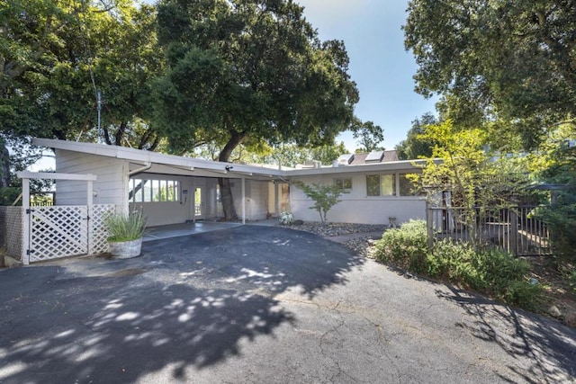 view of ranch-style home