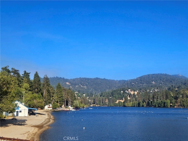 property view of water with a mountain view