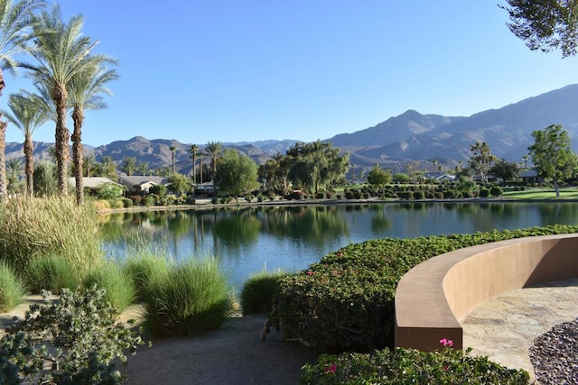 water view featuring a mountain view