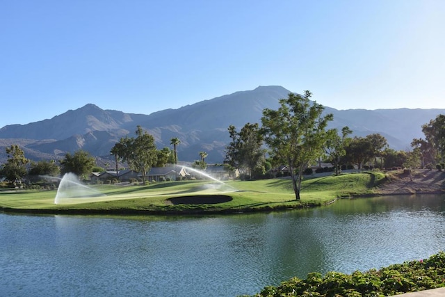 view of water feature featuring a mountain view