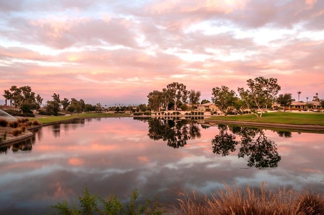 view of water feature