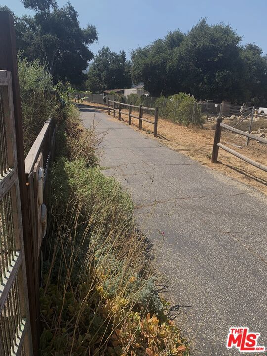 view of street featuring a rural view