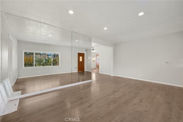 interior space featuring dark hardwood / wood-style floors