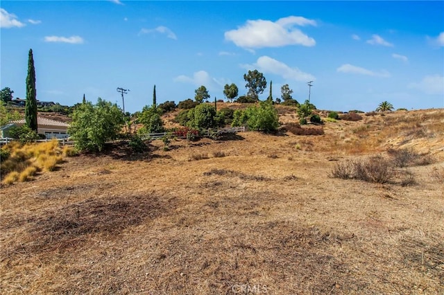 view of landscape with a rural view