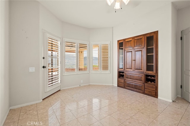 unfurnished bedroom featuring light tile patterned floors