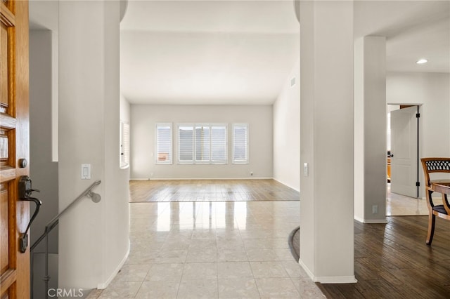 entryway featuring light hardwood / wood-style flooring