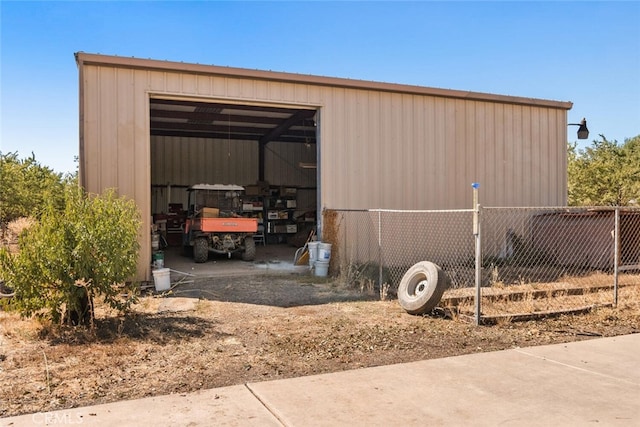 view of outbuilding