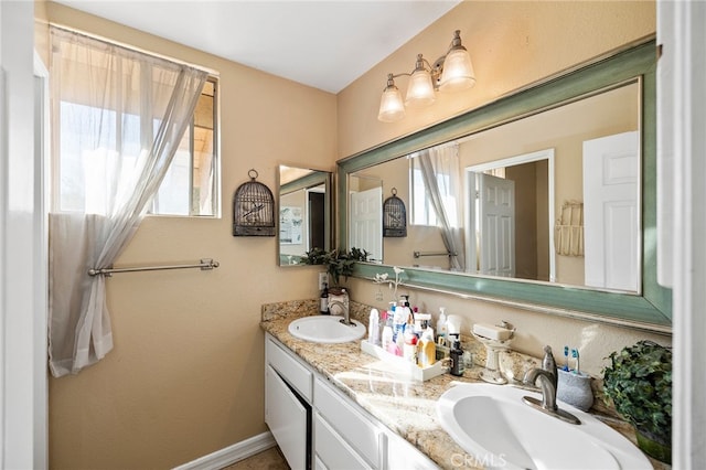 bathroom featuring vanity