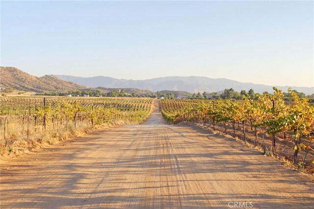 property view of mountains featuring a rural view