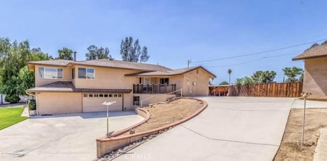 view of front of house featuring a garage