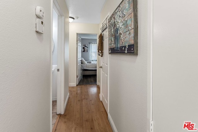 hall featuring hardwood / wood-style floors