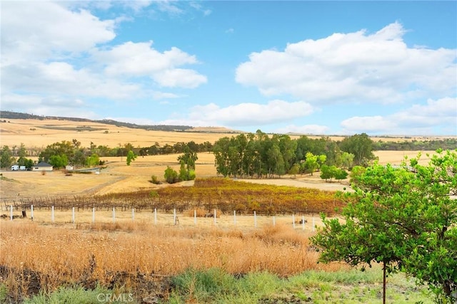 view of landscape featuring a rural view