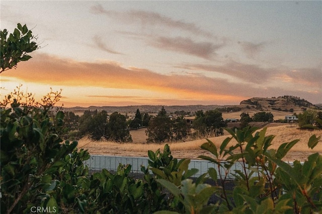 view of nature at dusk