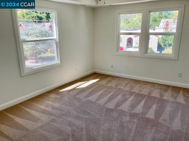 unfurnished room featuring carpet flooring