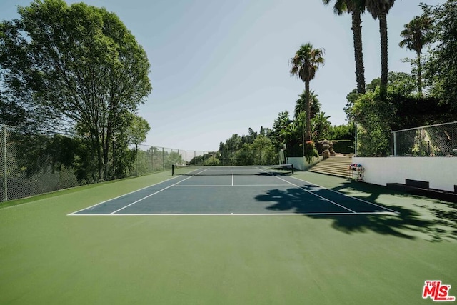 view of sport court