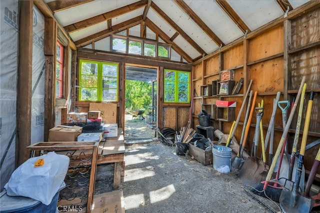 view of storage room