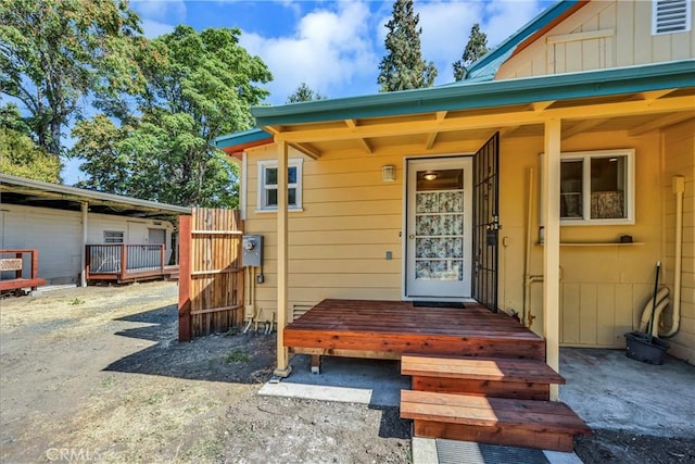 view of property entrance