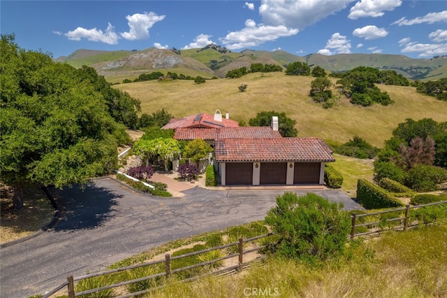 exterior space with a rural view