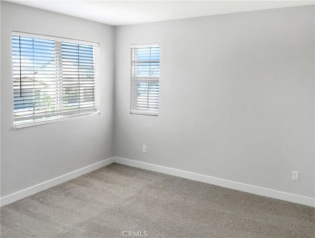 view of carpeted empty room