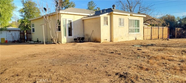 view of back of property