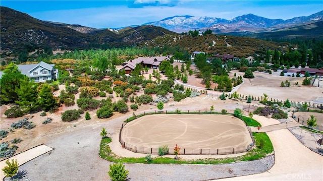 view of property's community with a mountain view