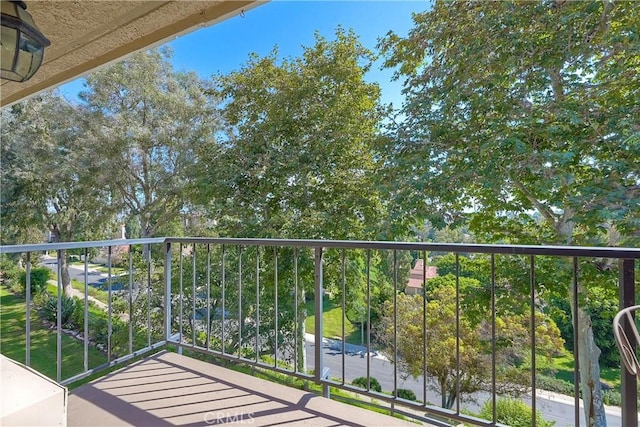 view of balcony