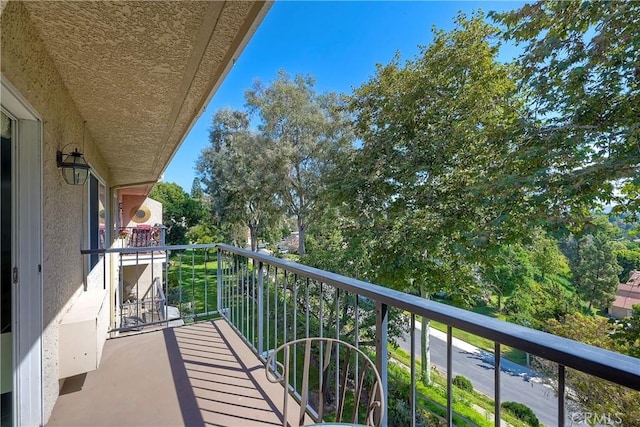 view of balcony