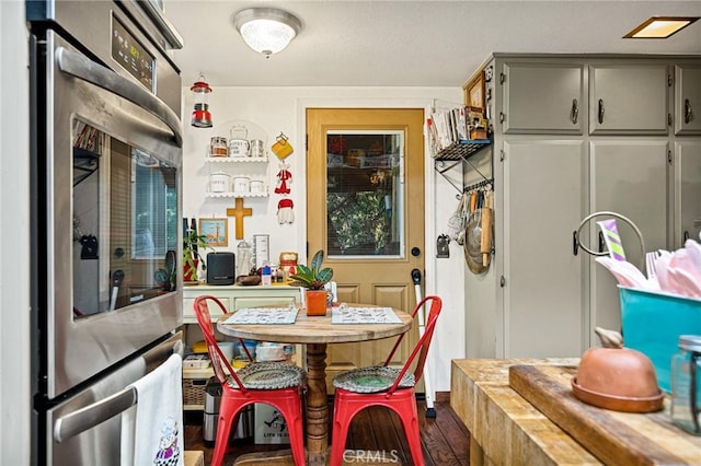 179 Golf Course Rd, Lake Arrowhead, CA 92317 - dining space featuring dark wood-style floors
