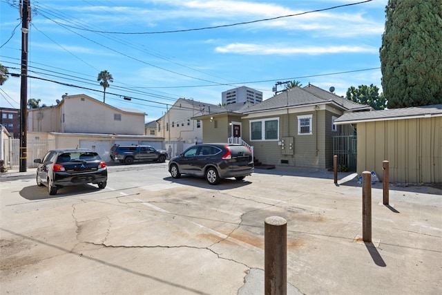 view of parking / parking lot