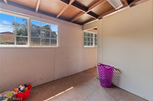 view of spare room