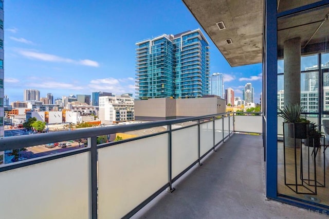 view of balcony