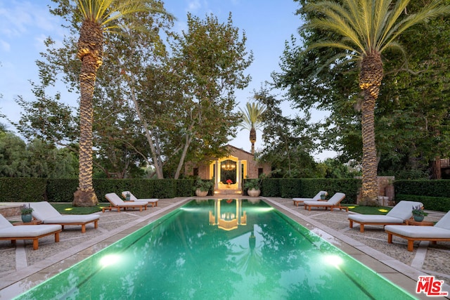 view of pool with a patio