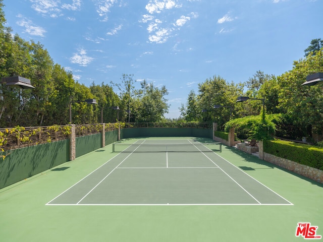 view of tennis court