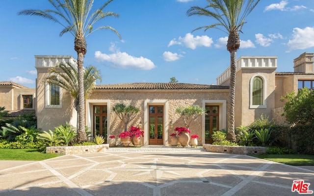 view of mediterranean / spanish house