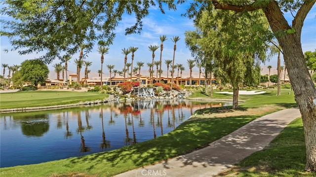 view of water feature