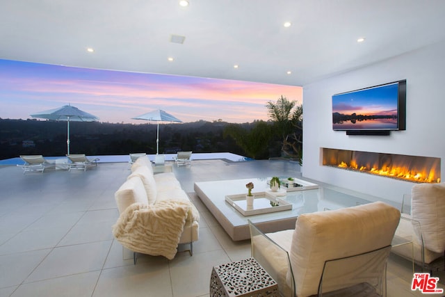 view of patio / terrace with exterior kitchen