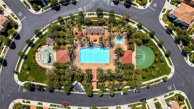 birds eye view of property