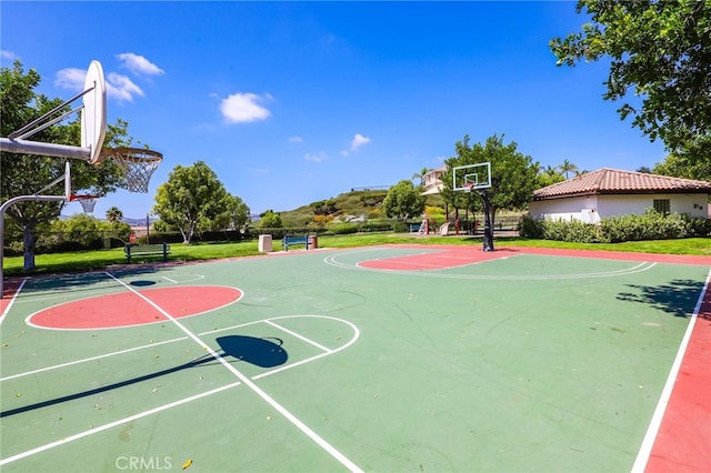 view of sport court