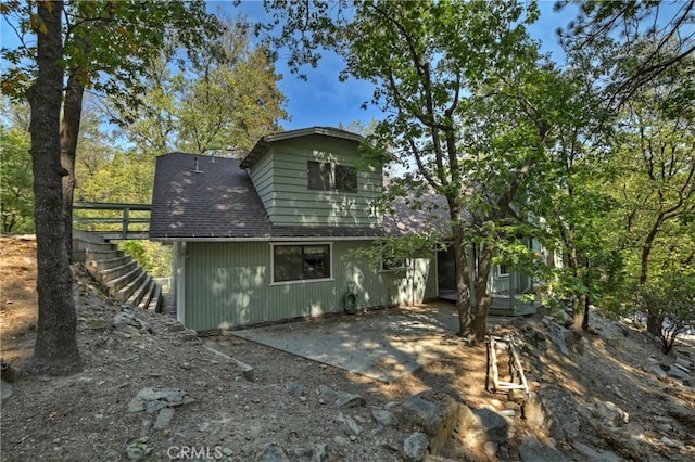 view of rear view of property