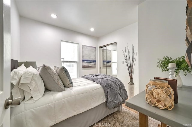 bedroom with a closet