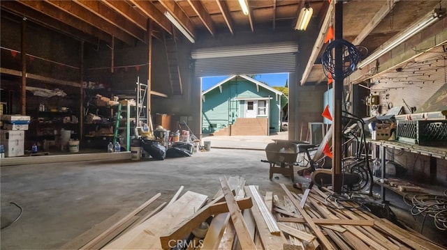 miscellaneous room with concrete floors