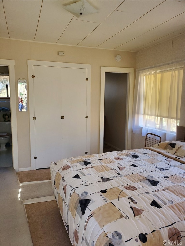 bedroom with a closet