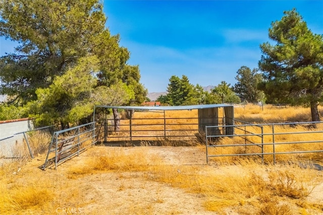 view of stable